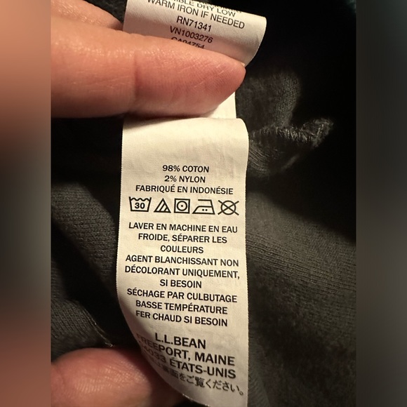 L.L. Bean Men's Washed Cotton Double-Knit Chamois Shirt, Long-Sleeve XXL - Picture 8 of 10